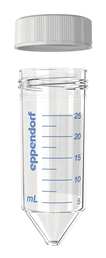 艾本德Eppendorf Conical Tubes 25 mL 帶螺旋蓋, 25 mL, 啟動(dòng)套裝，4  個(gè)單離心管架，6  個(gè)轉(zhuǎn)子適配器，轉(zhuǎn)子孔可容納 50  mL 錐形管, PCR 潔凈級(jí), 無